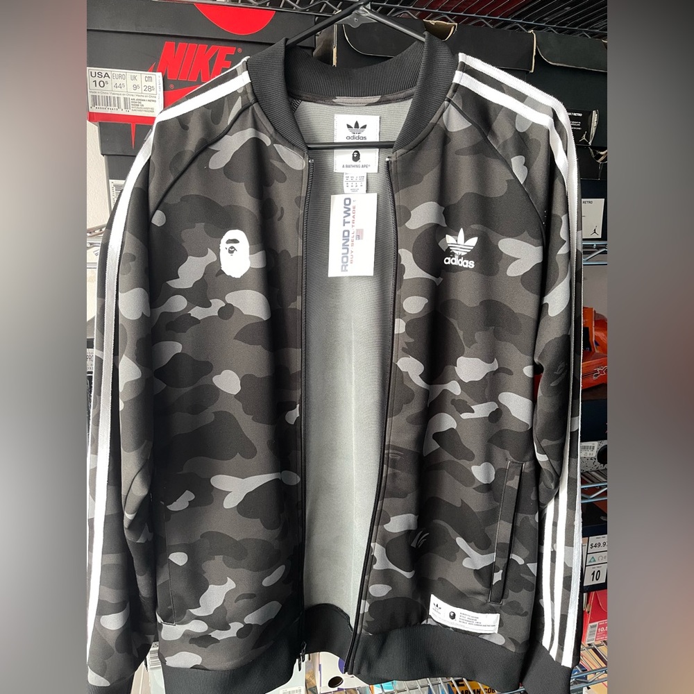 BAPE X Adidas zip up